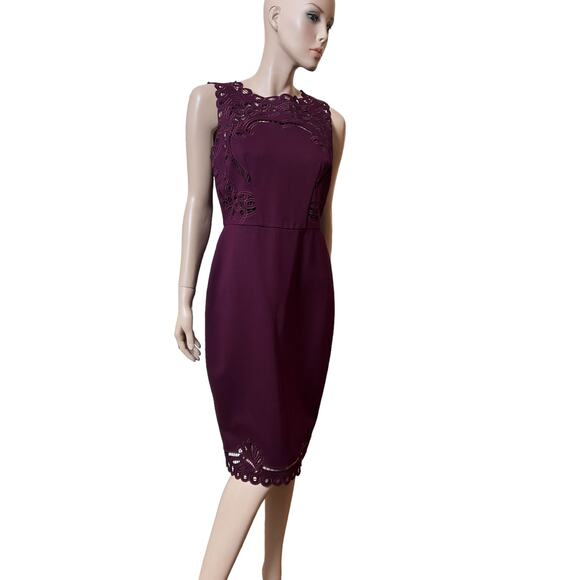 New Ted Baker Verita Cut Sheath Dress Size L New with Tag Sleeveless Zip Closure - Picture 10 of 15